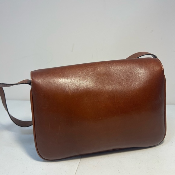 [Celine]Vintage Brown Leather Crossbody Bag w/CoA - Picture 2 of 7
